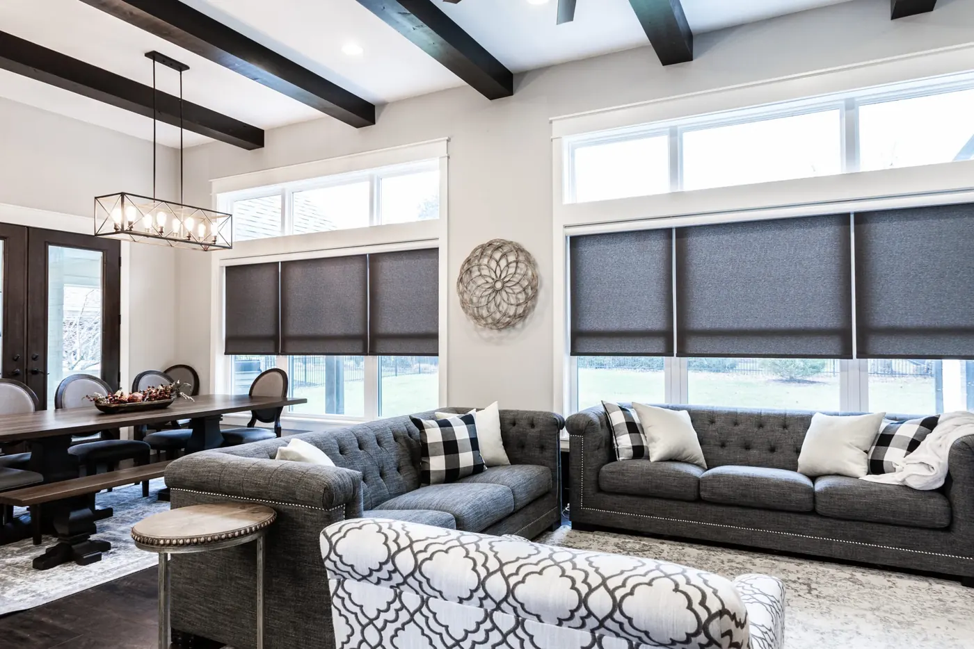 Custom shades measured and installed in Westfield
